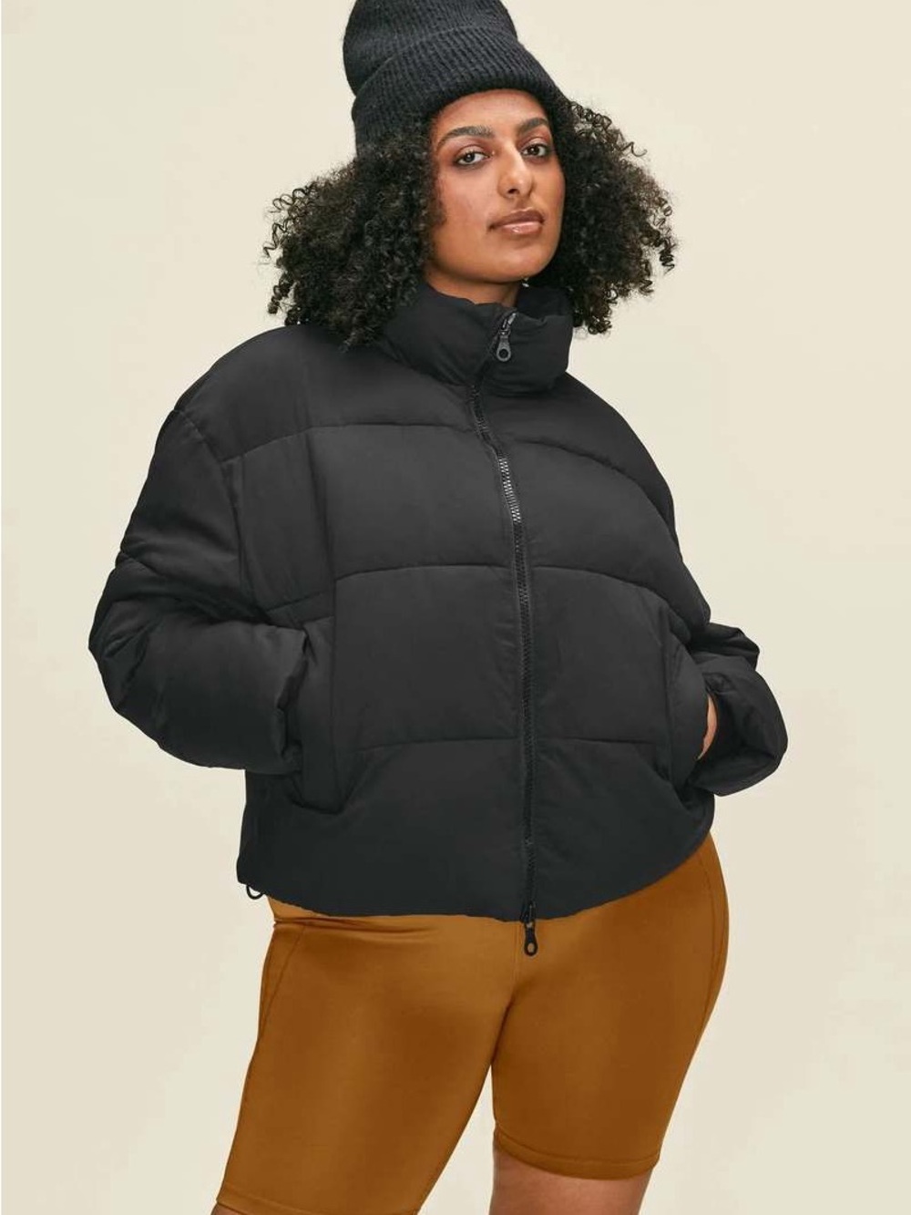 Girlfriend Collective Cropped Recycled Puffer